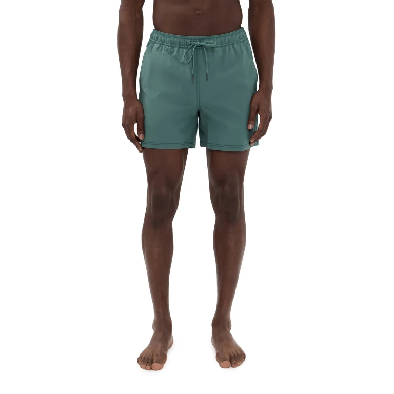 Fair Harbor The Bungalow Swim Trunks 5 Green Sardine M