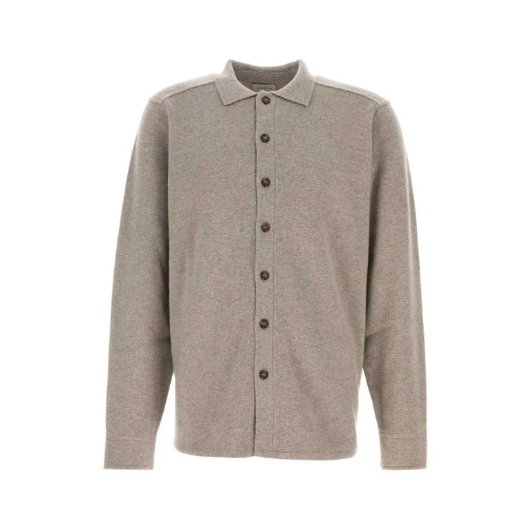 Le Kasha Cappuccino Cashmere Minsk Shirt Lightbroiwn Exterior: Camicie - Men