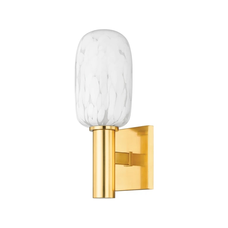 Aged Brass Wall Sconce from the Abina Collection