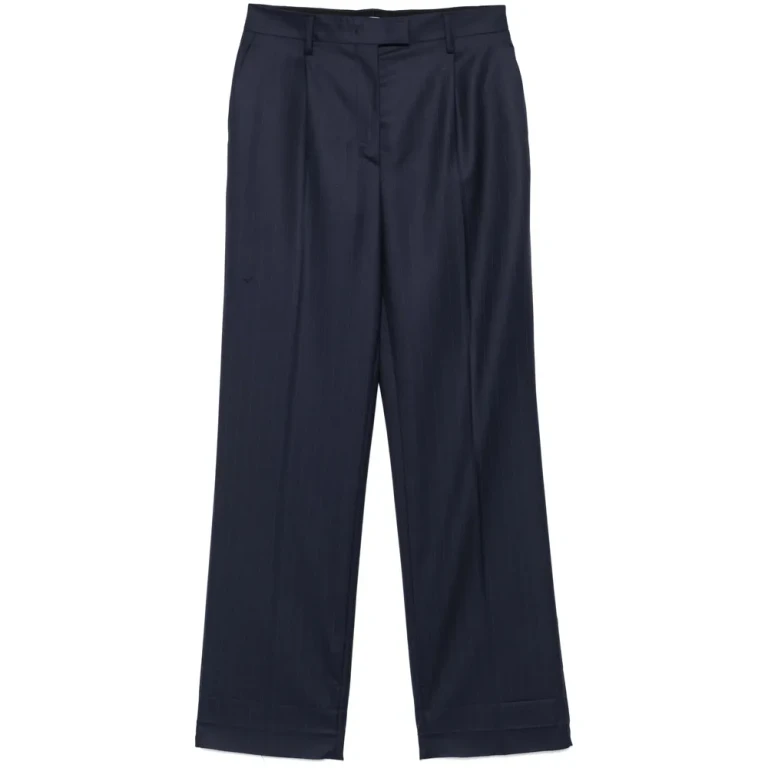 Prada Wool Pinstripe Trousers