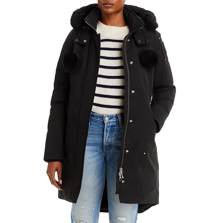 Moose Knuckles Stirling Shearling Trim Down Parka