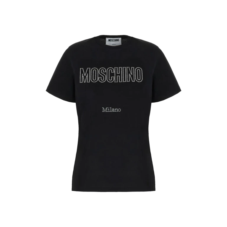 Moschino Black Cotton T-shirt