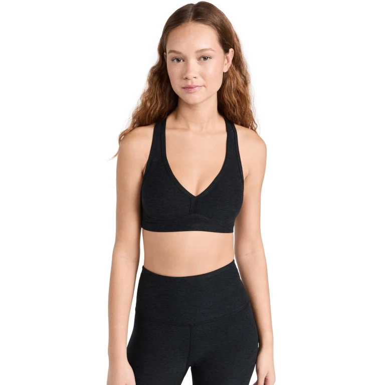 Beyond Yoga Spacedye Lift Your Spirits Bra Cloud White XXL