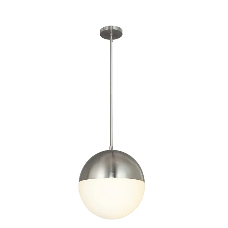 Brushed Nickel LED Pendant from the Fusion Collection
