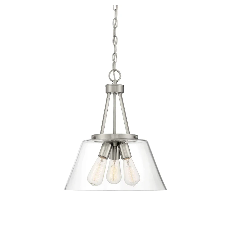 Savoy House Calhoun 3-Light Pendant Light in Satin Nickel - 7-1025-3-SN