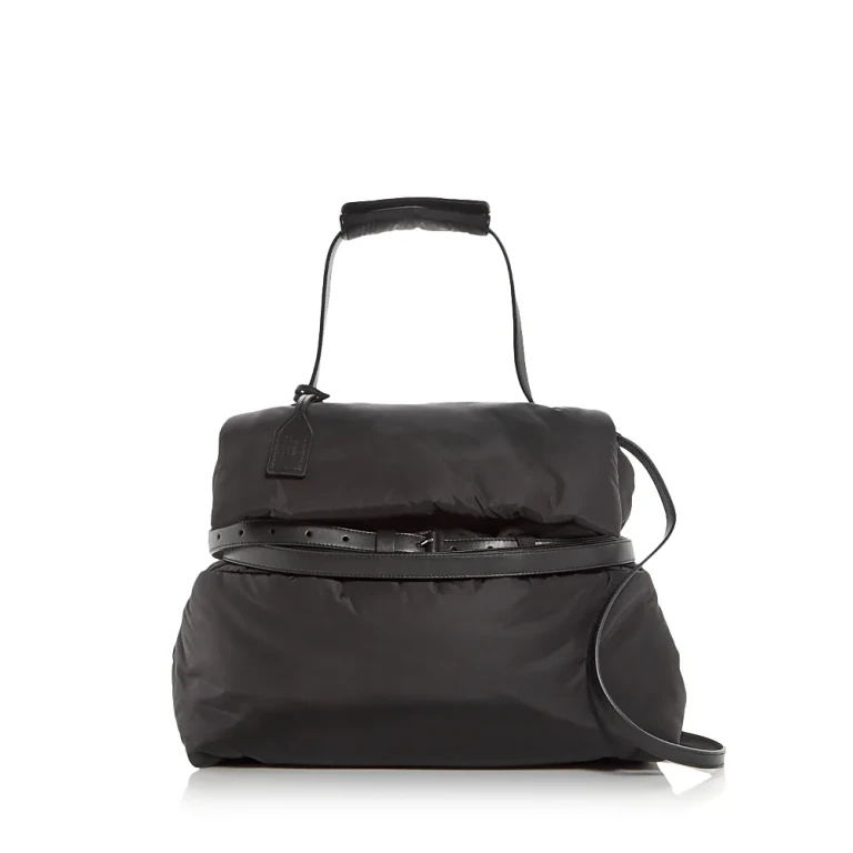 Moschino Tie Me Medium Nylon Shoulder Bag