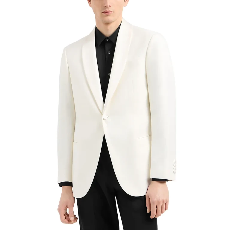 Emporio Armani G Line Regular Fit Satin Shawl Lapel Dinner Jacket