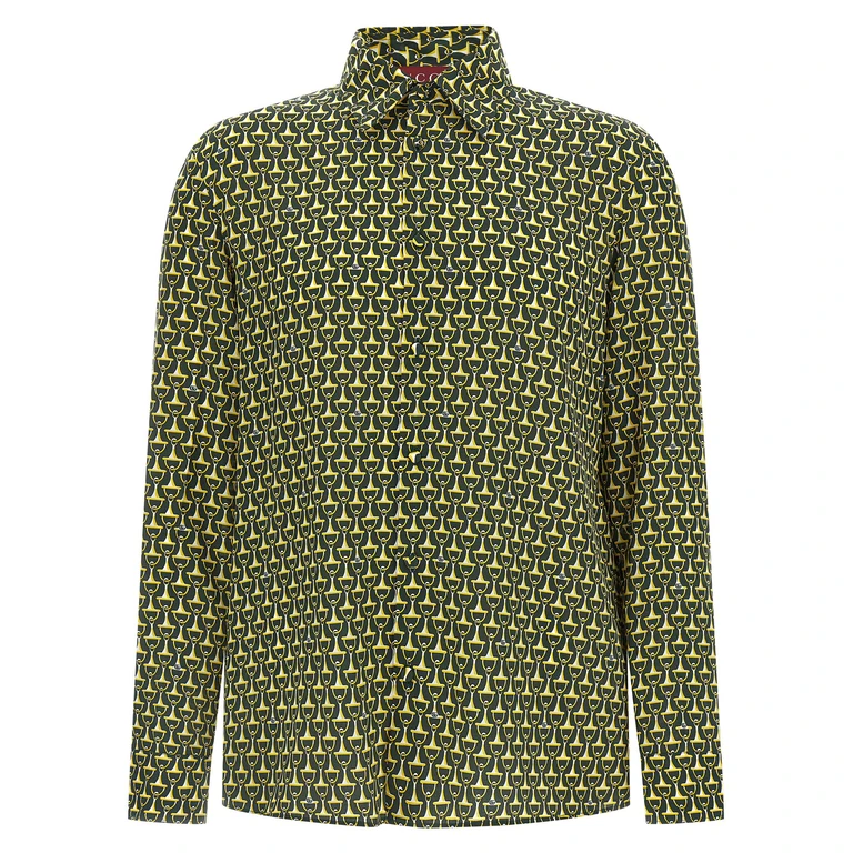 Gucci Bicolor Silk Blouse - Men