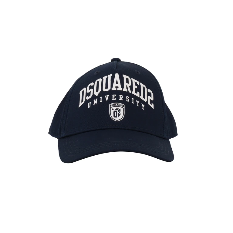 D-Squared2 Caps Blue Cotton Hat - Unisex