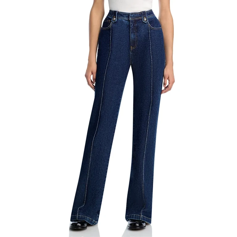 Cinq a Sept Niko High Rise Straight Jeans in Fontaine