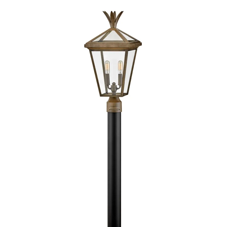 Burnished Bronze LED Post Top or Pier Mount Lantern from the Palma Collection