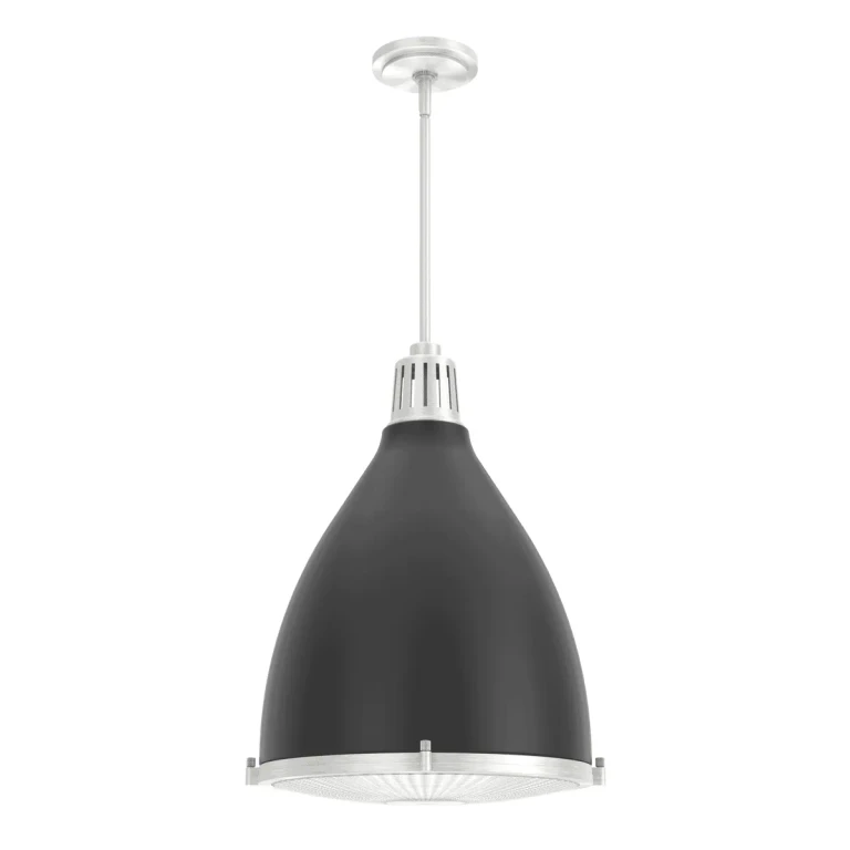 Hunter Bluff View 3-Light Pendant in Flat Matte Black