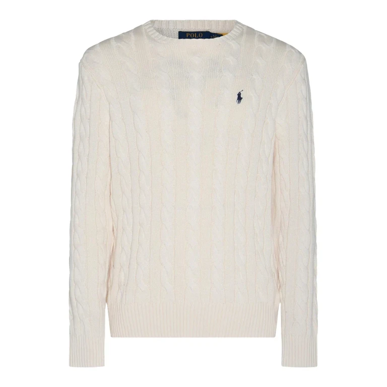 Ralph Lauren Pull Col Rond - Blanc
