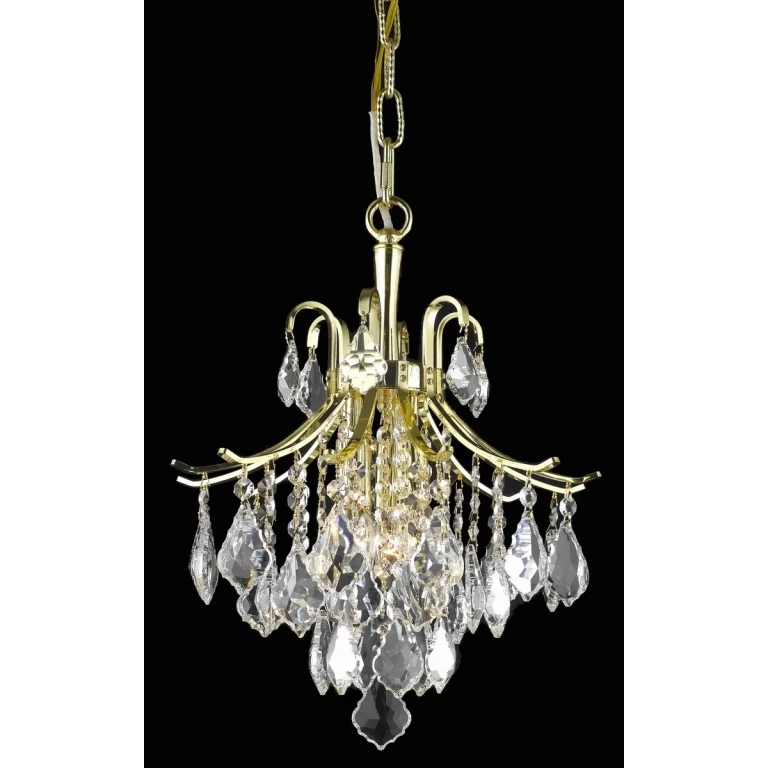 Gold Three Light Pendant from the Amelia Collection