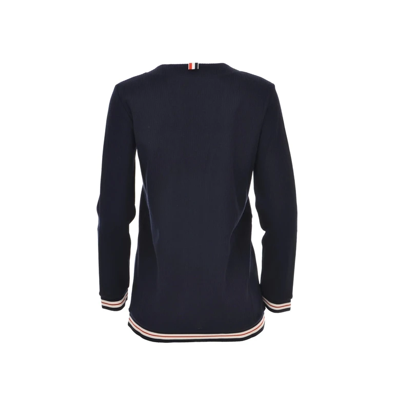 Thom Browne Cotton Cardigan Blue - Women