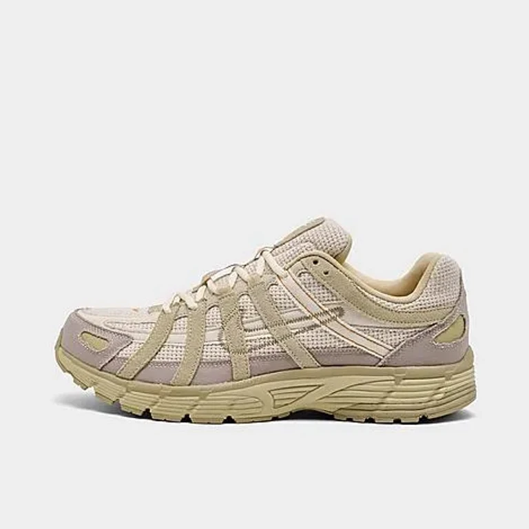 Nike Men's P-6000 SE Canvas Casual Shoes in College Grey/Team Gold/Pale Ivory Size: 7.5