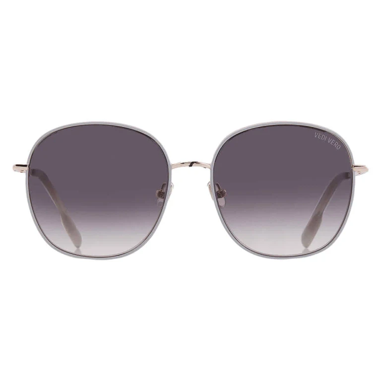 Vedi Vero Grey Gradient Square Ladies Sunglasses VVBM09 GRY 58