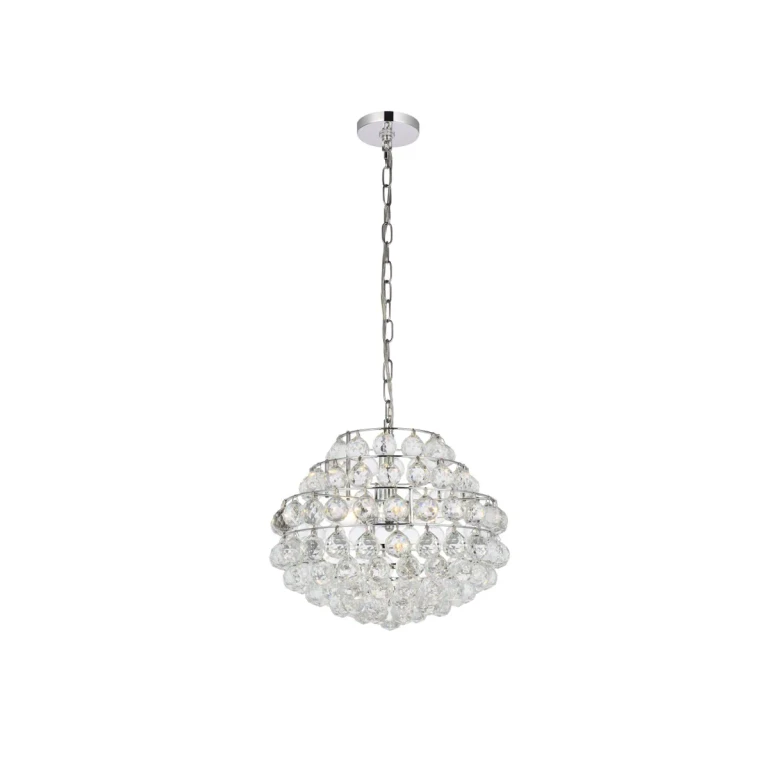 Chrome Three Light Pendant from the Savannah Collection
