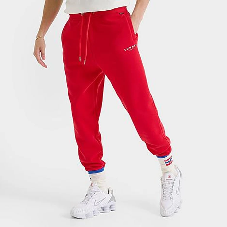 Sonneti London Essential Jogger Pants in Mars Red/White Size: XS