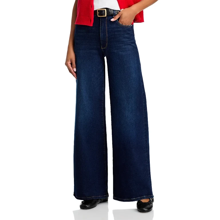 DL1961 Hepburn High Rise Wide Leg Jeans in Mediterranean
