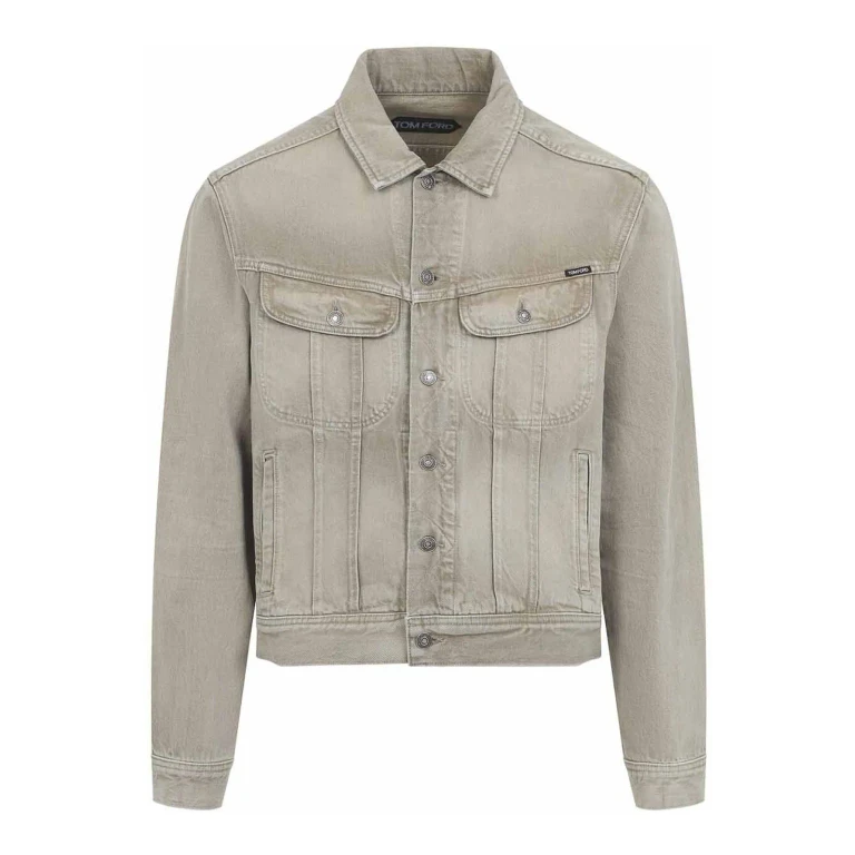Tom Ford Veste En Jean - Beige