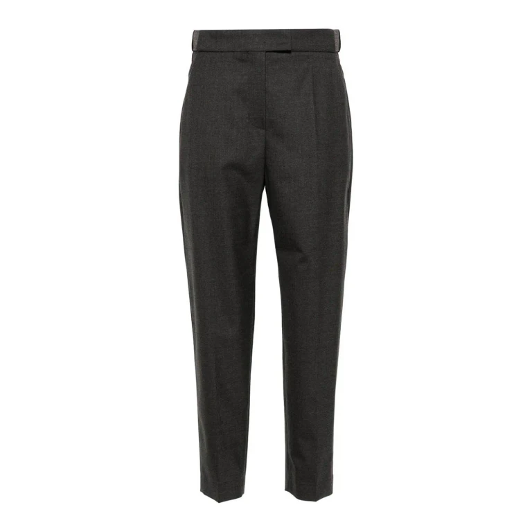 Brunello Cucinelli Pantalons Décontractés - Gris Foncé