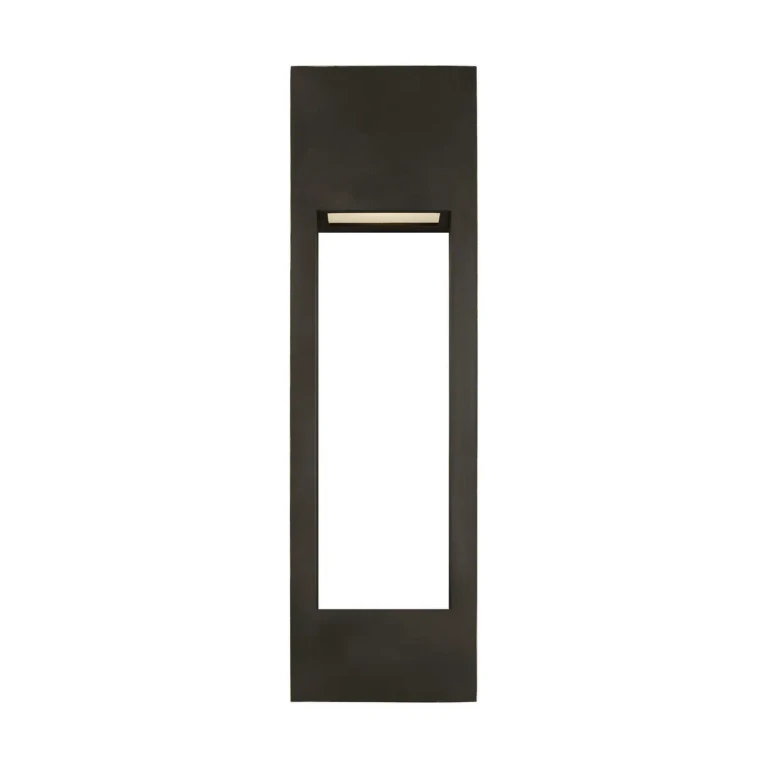 Antique Bronze LED Outdoor Wall Lantern from the Testa Collection