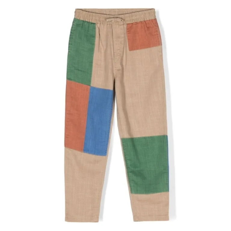 Stella Mccartney Kids Patchwork Cotton Trousers