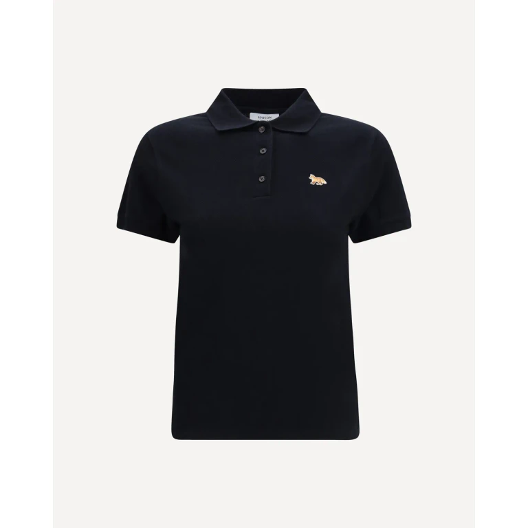 MAISON KITSUNÉ Fox embroidered Polo Shirt Female M