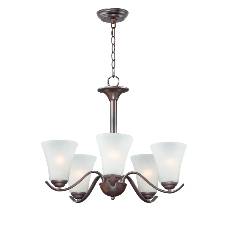 Maxim Vital 5-Light Transitional Chandelier in Oil Rubbed Bronze - 12075FTOI
