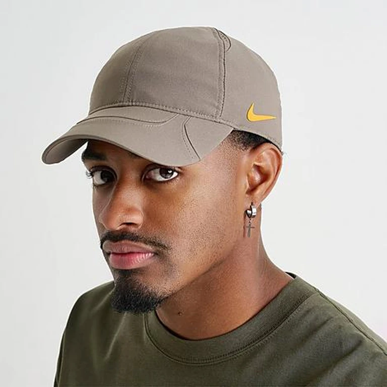 Nike NOCTA S. S.C. Strapback Hat in Olive Grey/Yellow Ochre Size: M-L