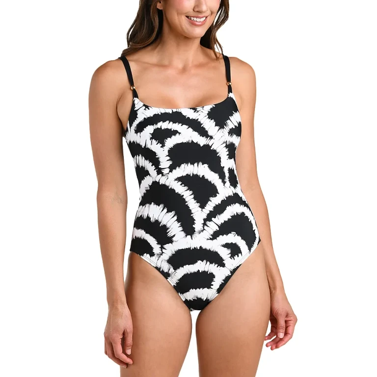 La Blanca Woven Shadows Lingerie One Piece Swimsuit
