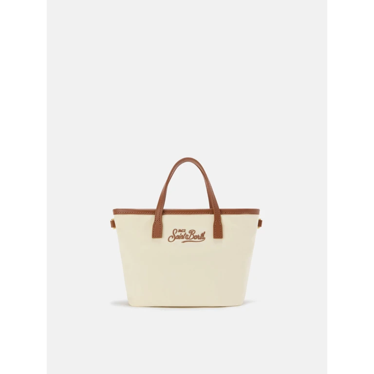 Mc2 Saint Barth White City Mini Nylon Bag - Unisex