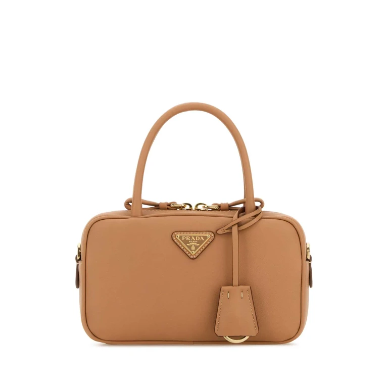 Peach Leather Handbag
