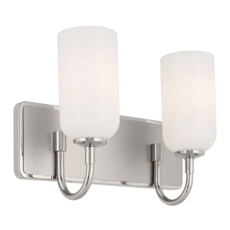 Polished Nickel Two Light Bath from the Solia Collection