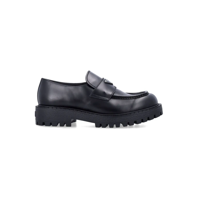 Prada Brushed Lather Loafers