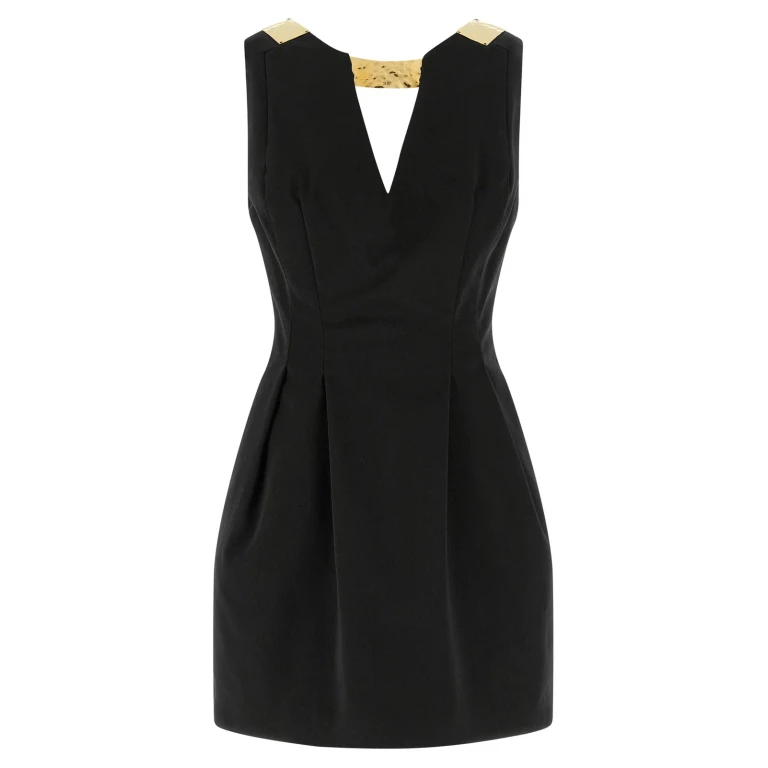 Elisabetta Franchi Robe Au Genou - Noir