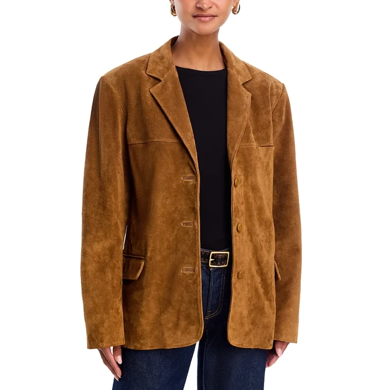 Staud Natalie Suede Jacket