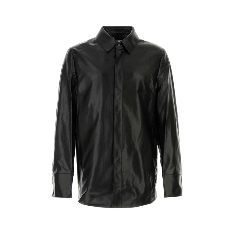 Entire Studios Black Leather Legacy Shirt