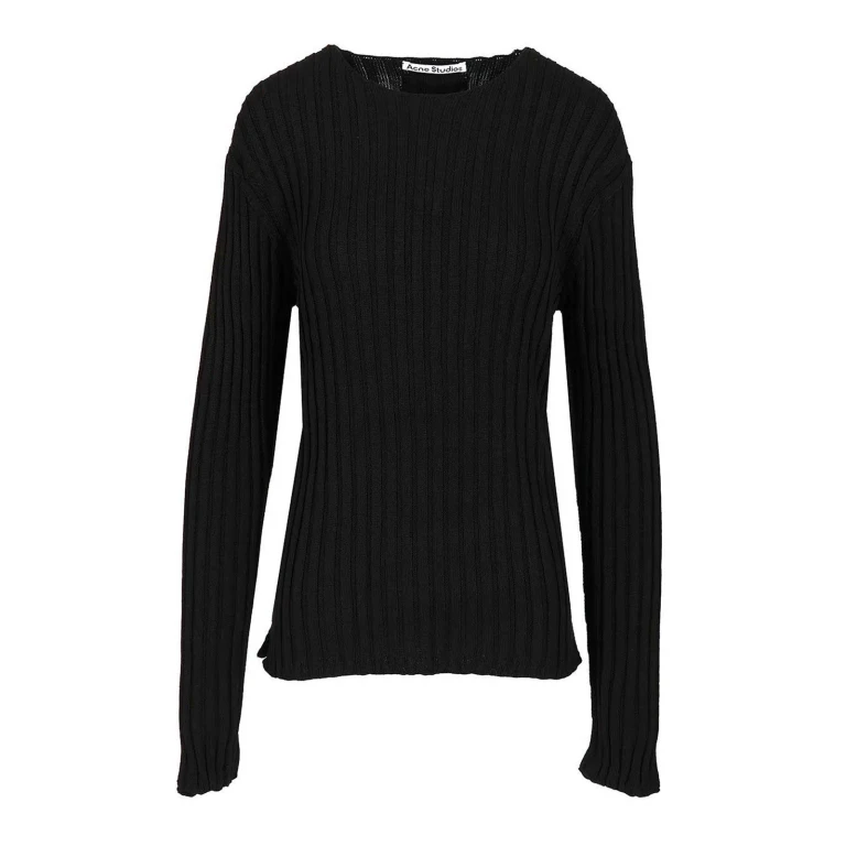 Acne Studios Pull Col Rond - Noir