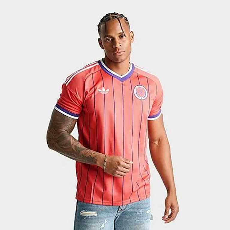 adidas Men's Scotland 2026 Away Replica Soccer Jersey in Trace Scarlet Size: XS