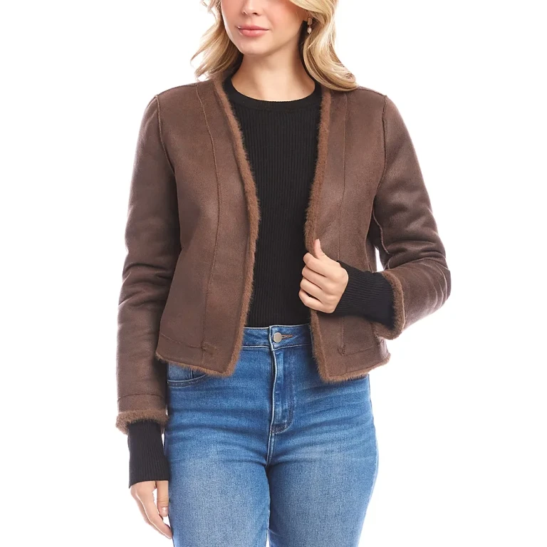 Karen Kane Reversible Faux Fur Jacket