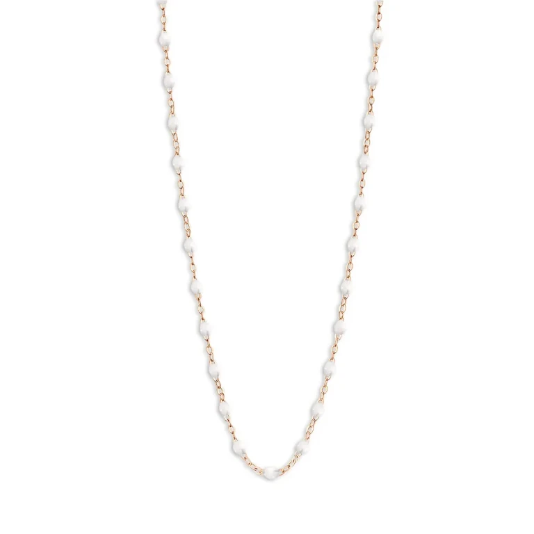 Gigi Clozeau 18K Rose Gold Classic Gigi Resin Bead Collar Necklace, 16.5