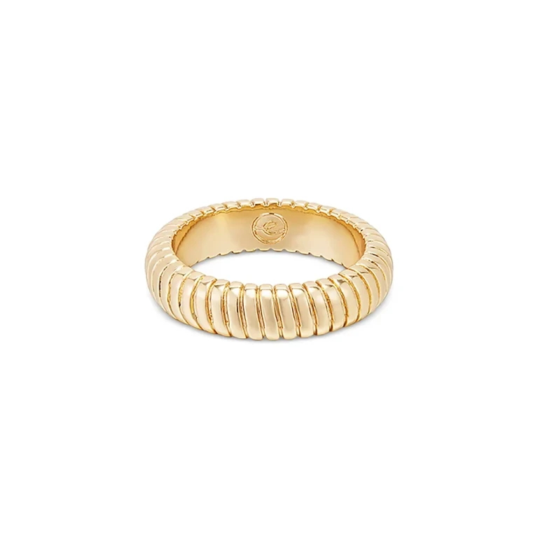 Ettika Twisted Flex Ring in 18K Gold Plated