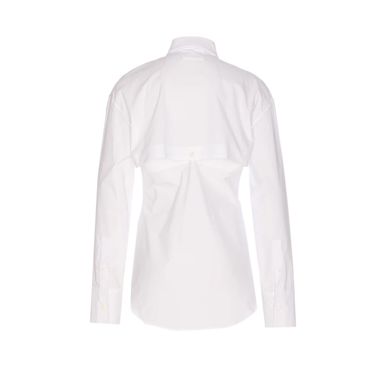 Jean Paul Gaultier Jaretekkes Button-front Logo-plaque Shirt