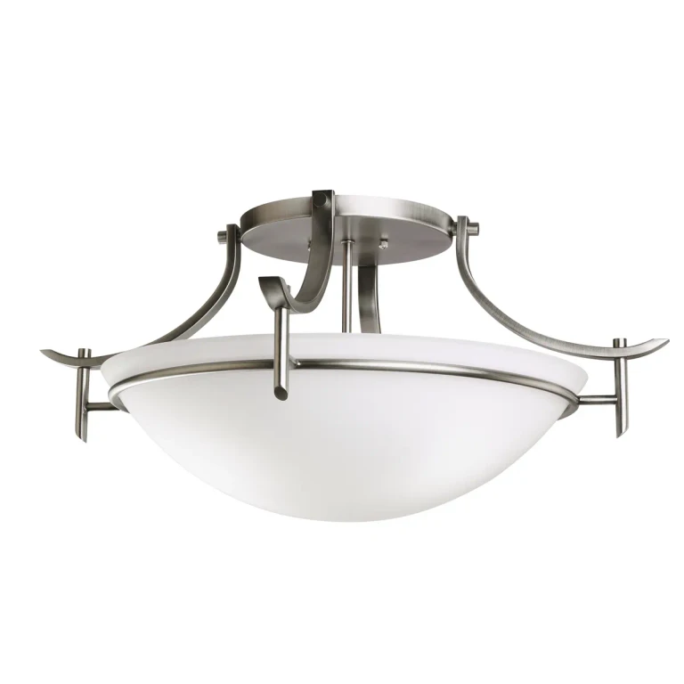 Olympia 3-Light Semi-Flush in Antique Pewter