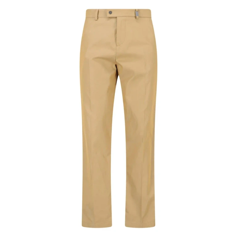 Burberry Straight-leg Buckle-detailed Trousers