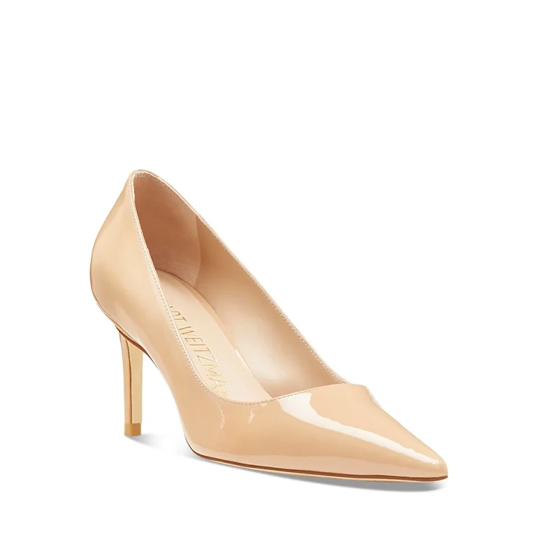 Stuart Weitzman Women's Stuart 75 Pointed Toe High Heel Pumps