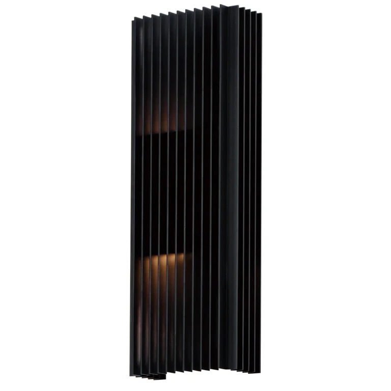Black LED Outdoor Wall Sconce from the Rampart Collection