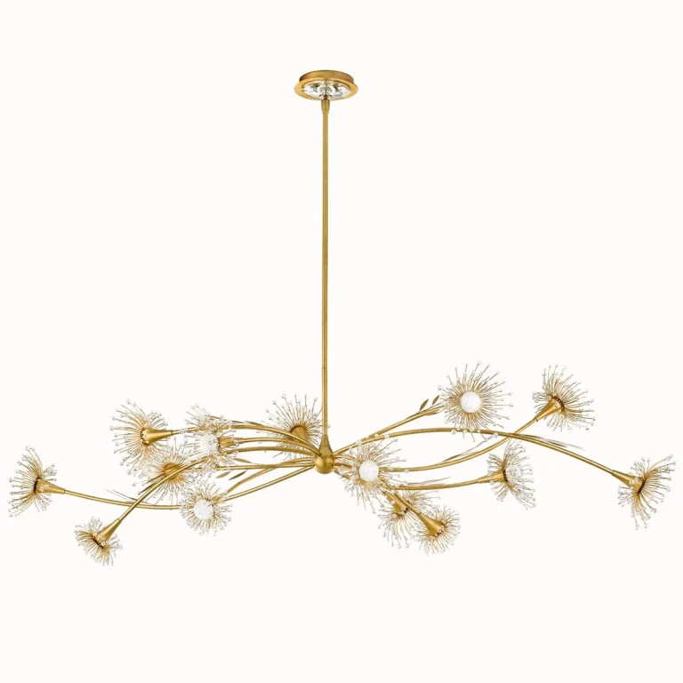 Heirloom Gold LED Linear Pendant from the Coquette Collection